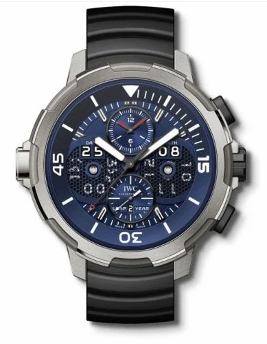 IWC Aquatimer Perpetual Calendar Digital Date-Month Titanium / Blue IW3794-04 (IW379404)